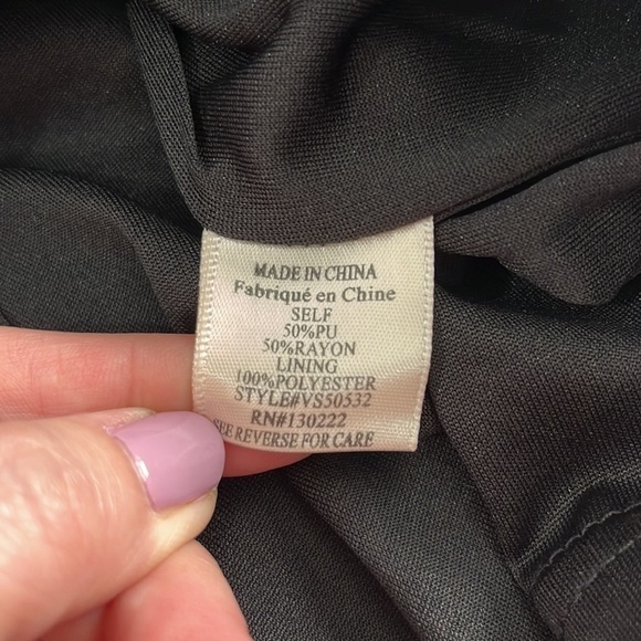 Very J Faux Leather Skirt Size M.  NWT - Picture 6 of 9